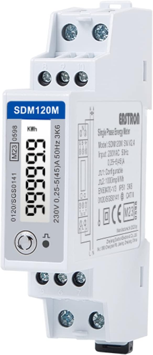 EASTRON SDM120-MODBUS MID – jednofázový digitální elektroměr s komunikací Modbus