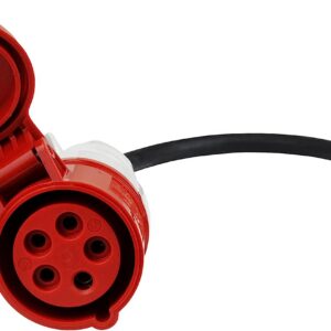 Prémiový adaptér SCHUKO na CEE 32 A – 5kolík, 1 fáze, 16 A, 3,6 kW, délka 0,5 m