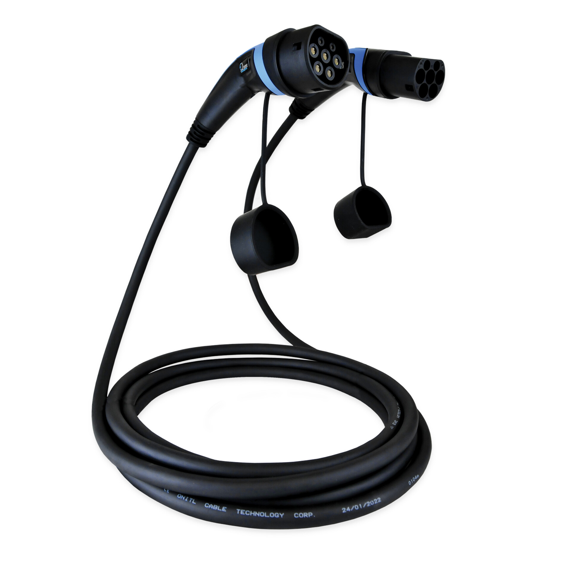 Nabíjecí kabel Type 2 – 11 kW, 16 A, 3fázový, délka 5–8 m