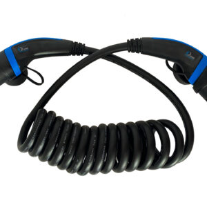 Spirálový nabíjecí kabel Type 2 – 11 kW, 16 A, 3fázový, délka 5–8 m