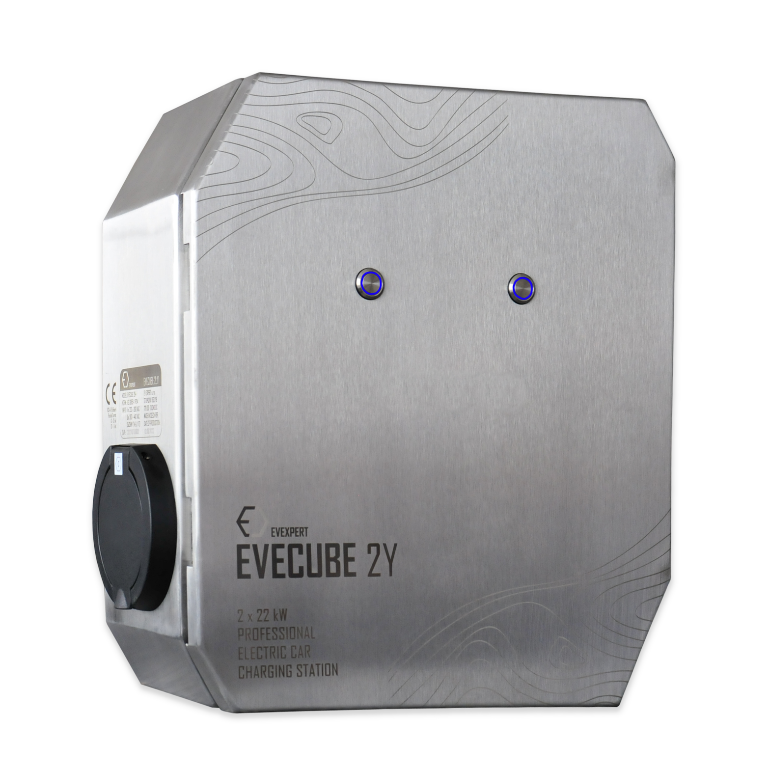 EVECUBE 2Y+ – duální AC nabíjecí stanice 2× 22 kW