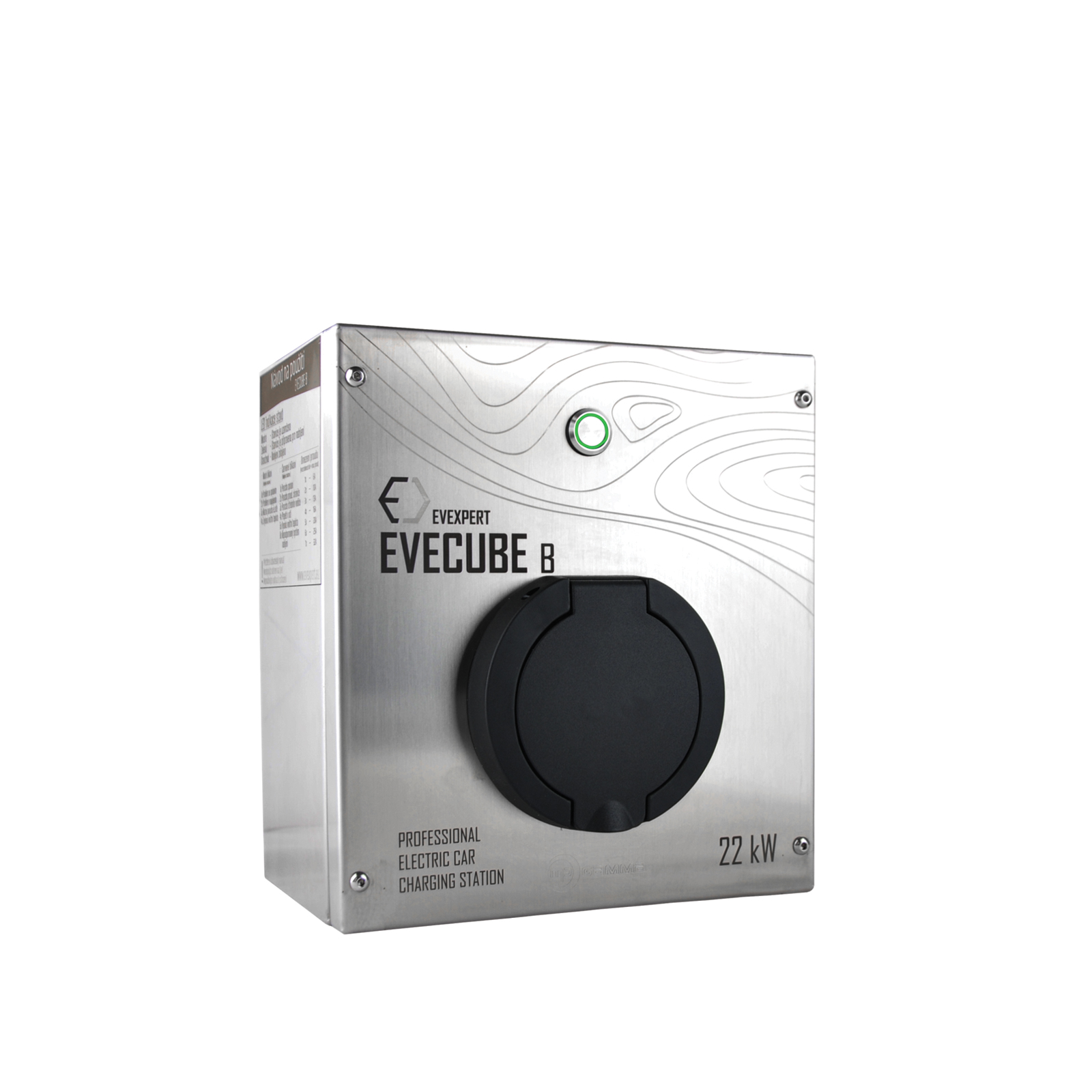 EVECUBE B – AC nabíjecí stanice pro elektromobily 22 kW, offline