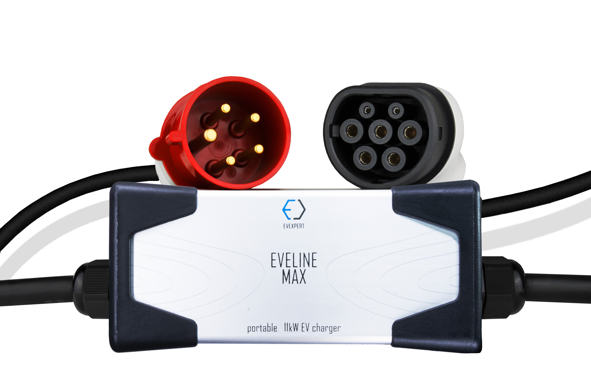 EVELINE Max – chytrá přenosná nabíječka pro elektromobily Type 2, CEE 5kolík, 11 kW, 16 A, 5 m