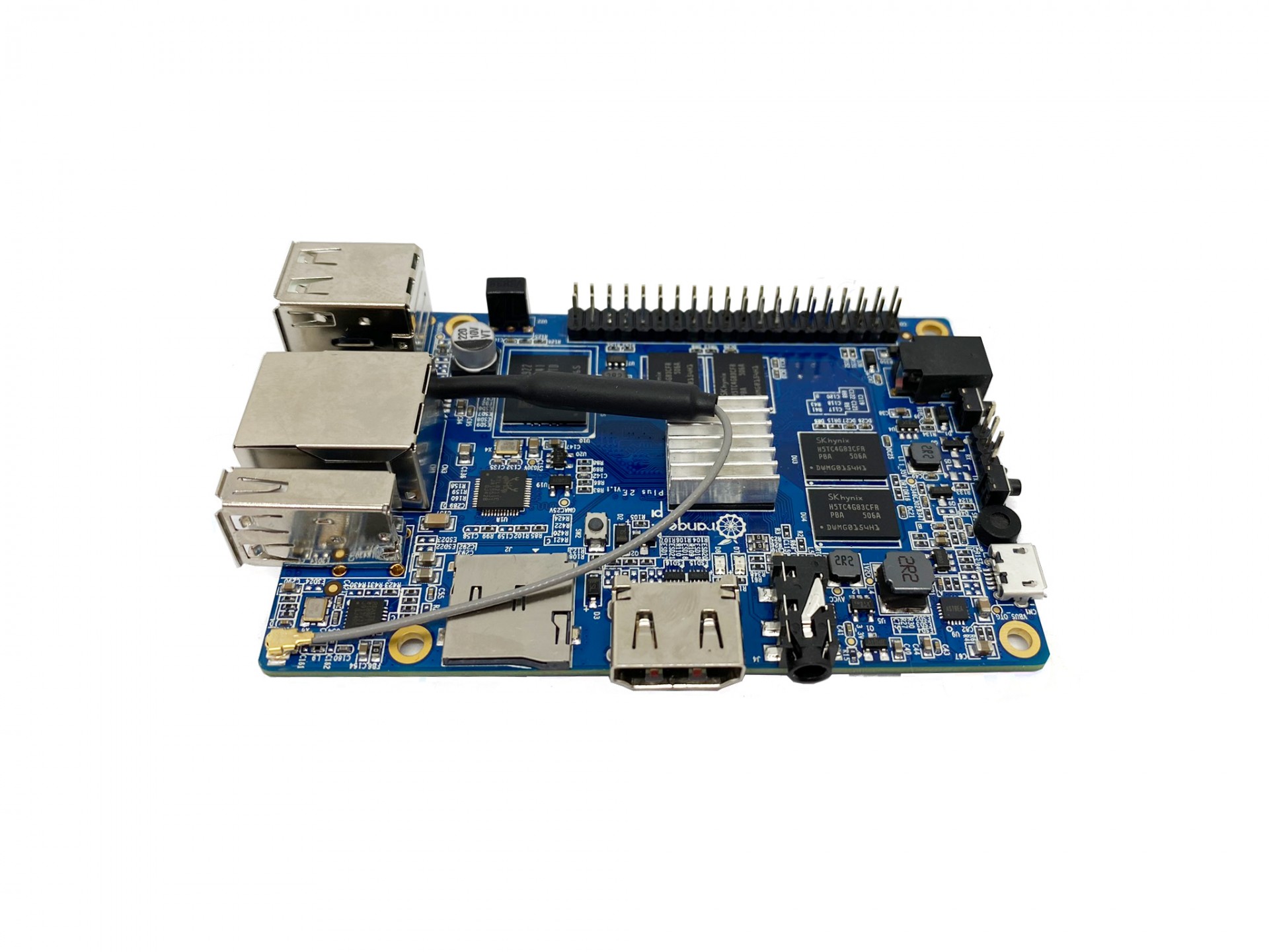 Orange Pi Plus 2E – mini PC, H3 Quad-Core 1,6 GHz, 2 GB RAM, podpora 4K, Open Source